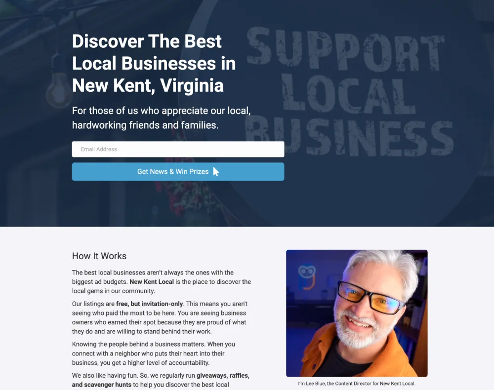 Local Legends website