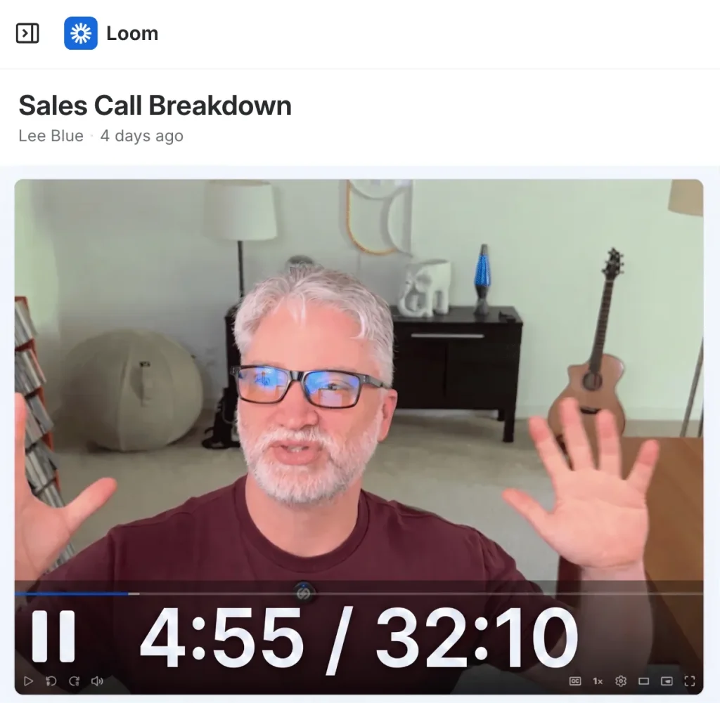 Loom sales call breakdown