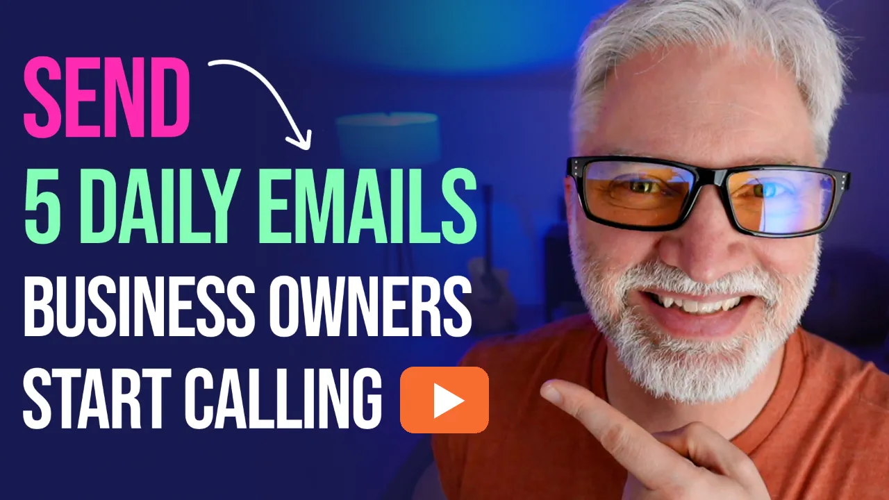 Local Legends training — send 5 daily emails business owners start calling